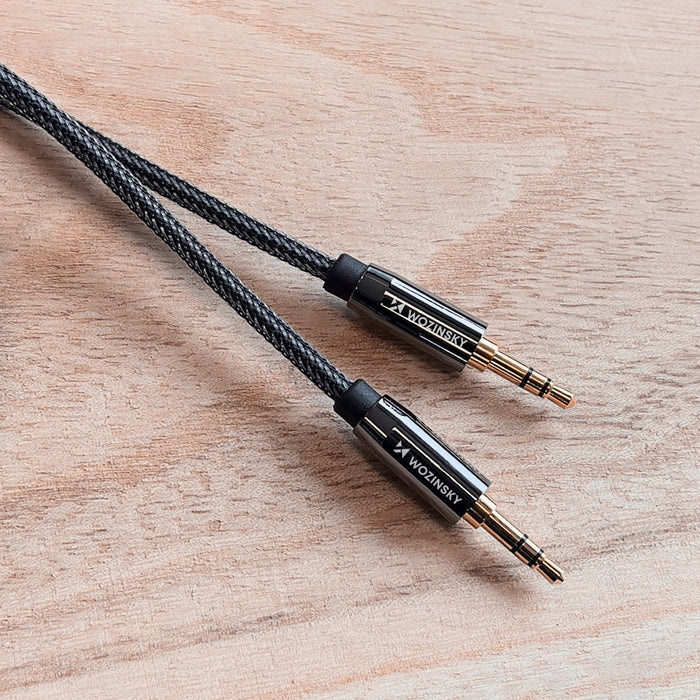 Wozinsky universal mini jack cable 2x AUX cable 3 m black