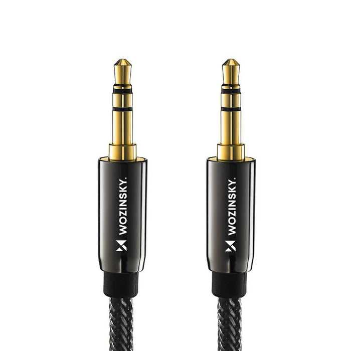 Wozinsky universal mini jack cable 2x AUX cable 2 m black