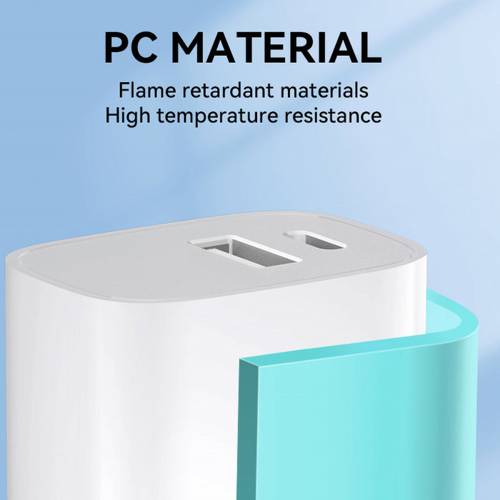 Wozinsky WGWCW USB-A USB-C 20W wall charger - white