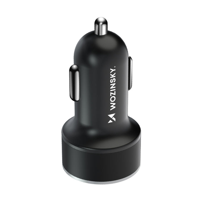 Wozinsky WDCCAC USB-C USB-A 36W car charger - black