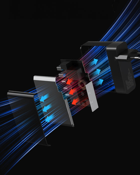 GaN Wozinsky CGWCB 140W Wall Charger 3 x USB-C / 2 x USB-A - Black