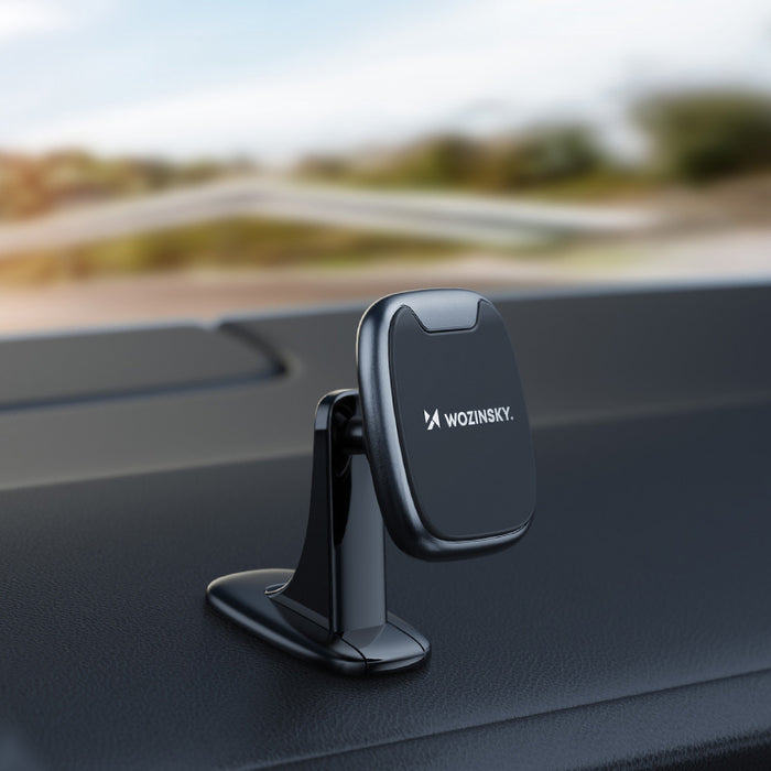 Wozinsky WUMTD Magnetic Car Dashboard Phone Holder - Black