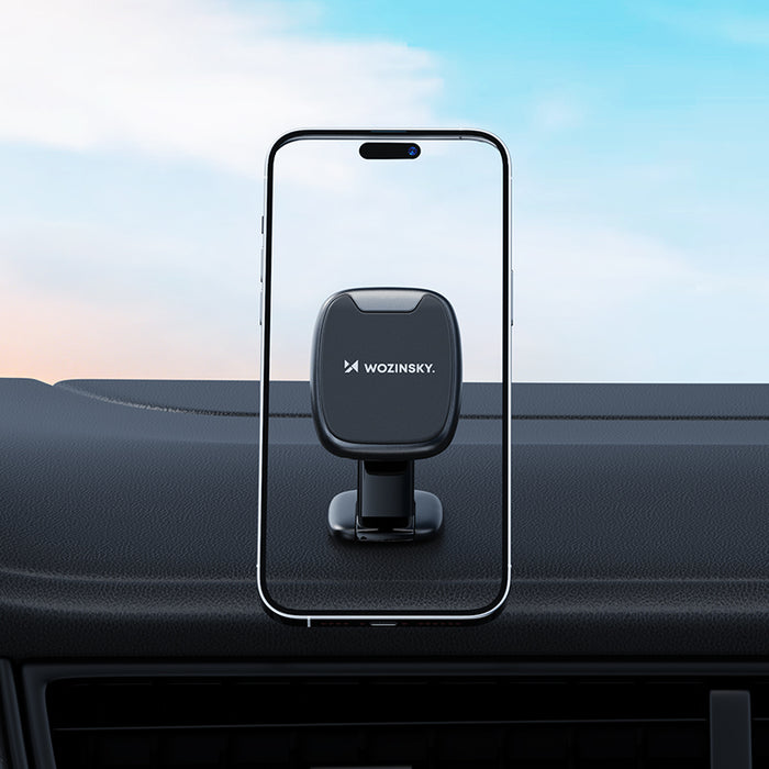 Wozinsky WUMTD Magnetic Car Dashboard Phone Holder - Black