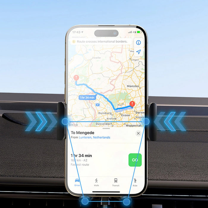 Wozinsky WUMID Car Dashboard Phone Holder with 15W Inductive Charger - Black