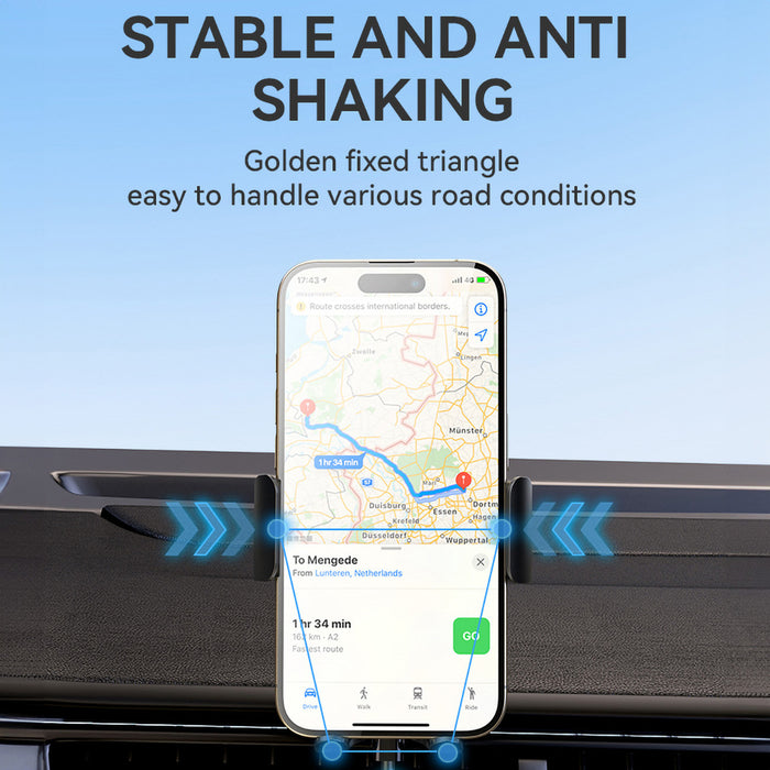 Wozinsky WUMID Car Dashboard Phone Holder with 15W Inductive Charger - Black