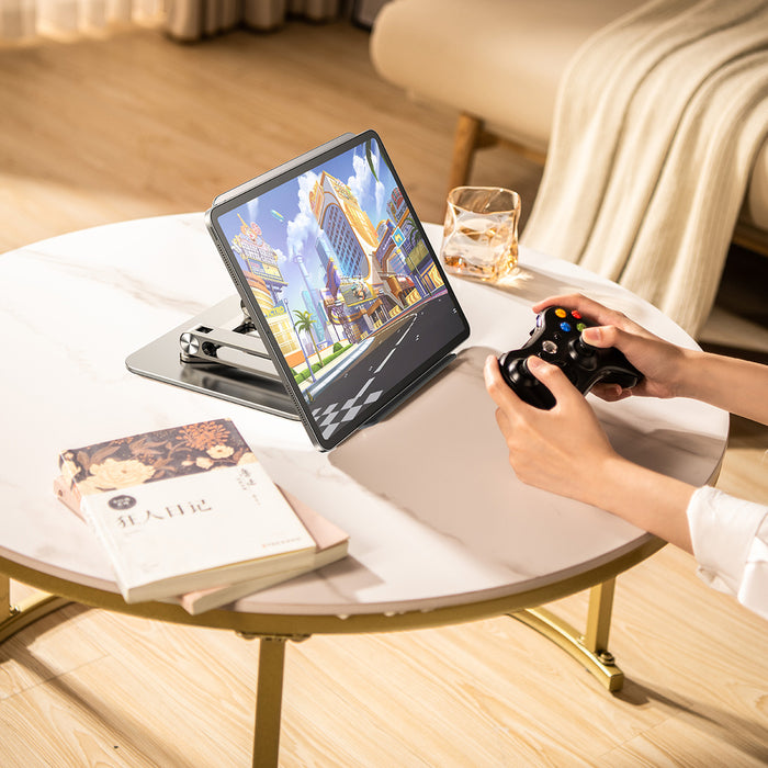 Wozinsky WRS-CPY84SS Aluminum Laptop and Tablet Stand + Free Smartphone Stand - Silver