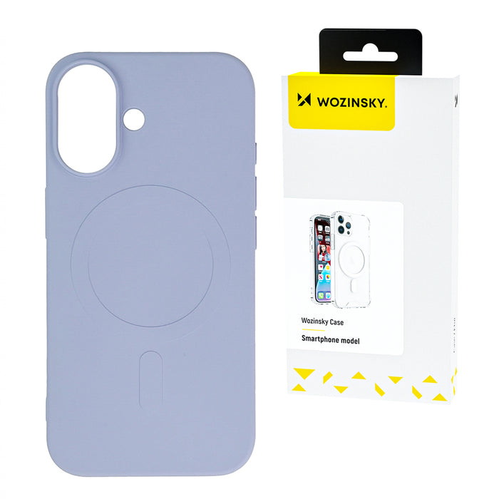 Wozinsky Silicone Case Magsafe Magnetic Case for Samsung Galaxy S25 - Purple