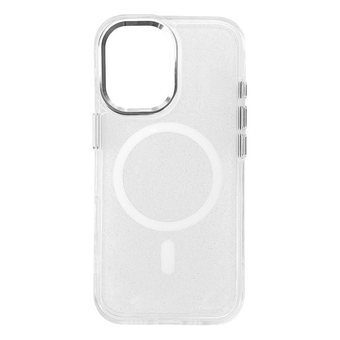 Wozinsky Glitter Case with Mag Safe for Samsung Galaxy S24 FE - Clear with Glitter
