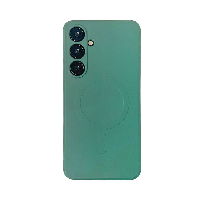 Wozinsky Liquid Silicone Case MagSafe for Samsung Galaxy S24 FE - Green