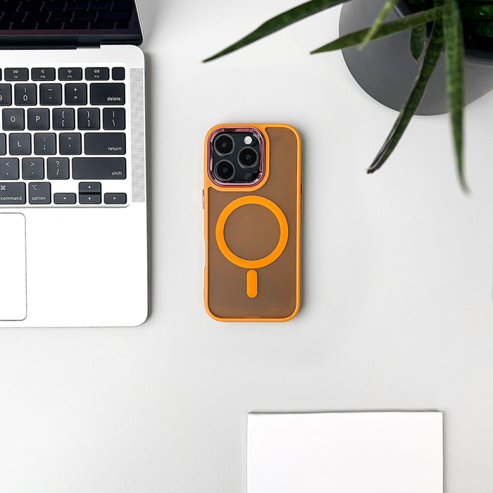 Wozinsky Fashion Case with MagSafe for Samsung Galaxy S24 FE - Orange