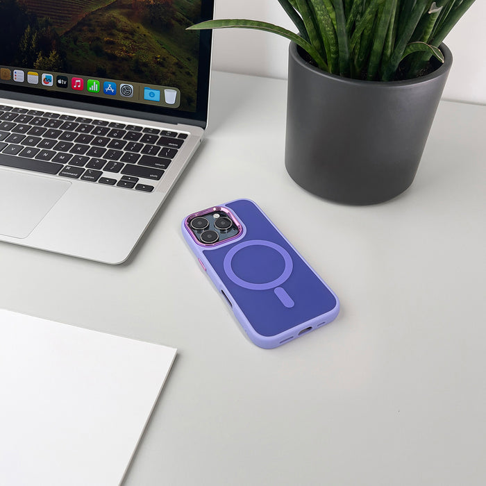 Wozinsky Fashion Case with MagSafe for Samsung Galaxy S24 FE - Purple
