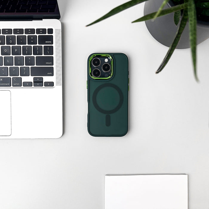 Wozinsky Fashion Case with MagSafe for Samsung Galaxy S24 FE - Green