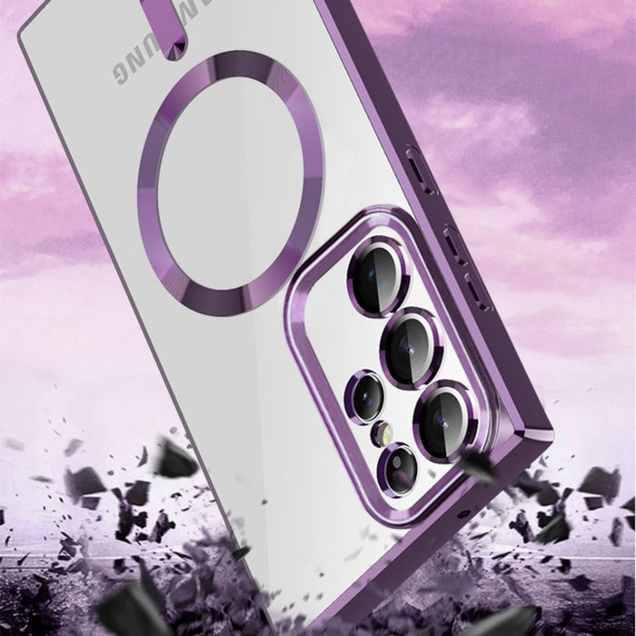 Wozinsky Electroplated Magsafe case for Samsung Galaxy S24 FE - pink