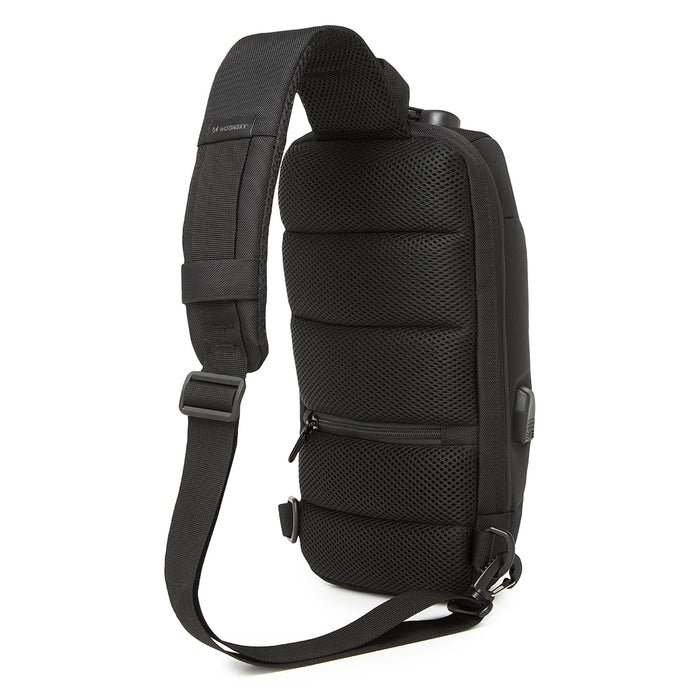 Wozinsky Premium Single Shoulder Anti-Theft City Backpack with Organizer and USB - Black