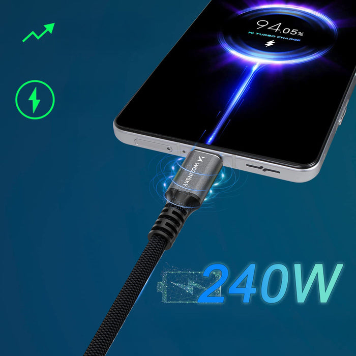 Wozinsky WPS-UY41S USB-C USB4 Cable 40Gb/s 240W 1m 4K - Black