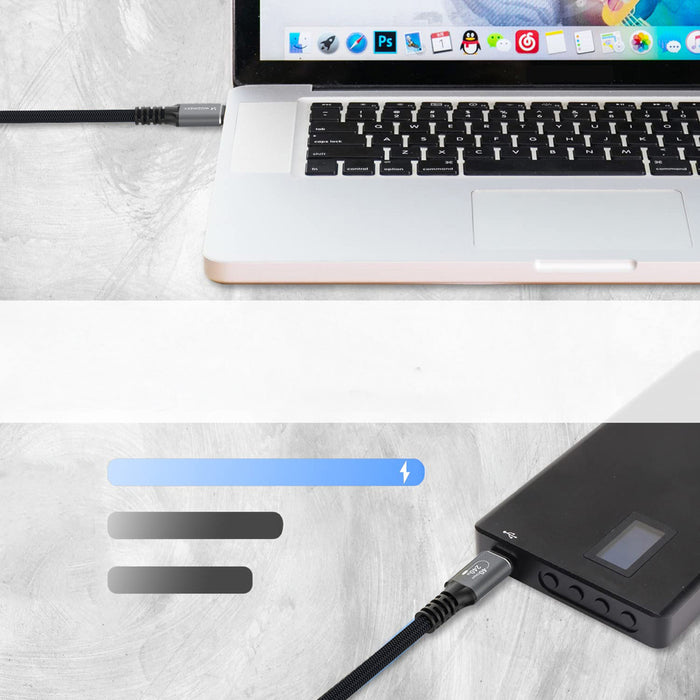 Wozinsky WPS-UY42S USB-C USB4 Cable 40Gb/s 240W 2m 4K - Black