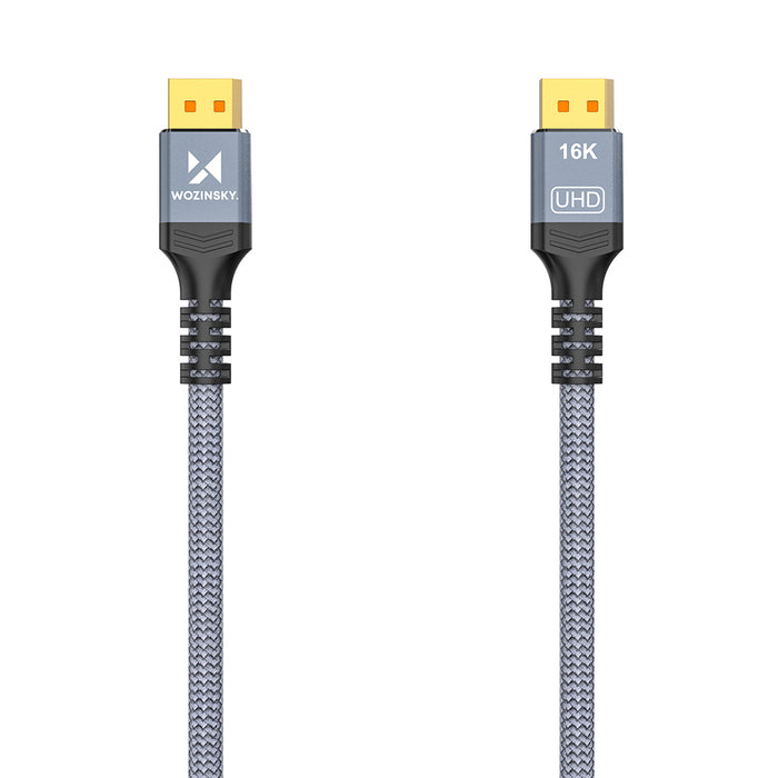 Wozinsky WPS-16AYL2S DisplayPort 2.1 80Gb/s 16K@60Hz 8K@120Hz 4K@240Hz HDR HDCP DSC cable - black