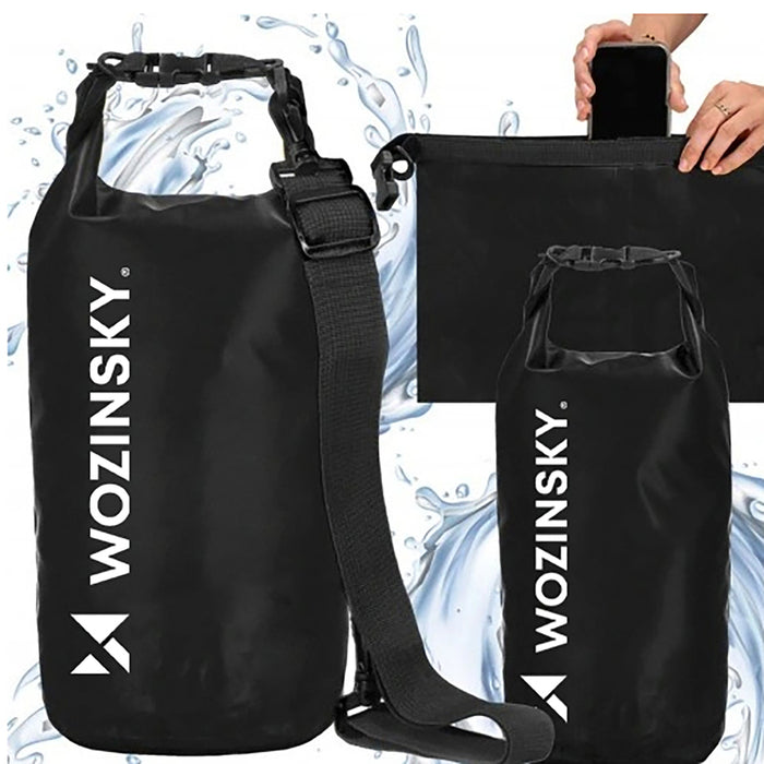 Wozinsky WWK-30 waterproof bag for 30l sup kayak - black
