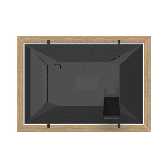 Wozinsky WRC-32 10.1" Digital Photo Frame with Frameo 32GB App - Light Brown