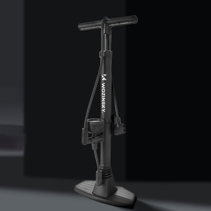 Wozinsky WPR-02 Floor Bicycle Pump - Black