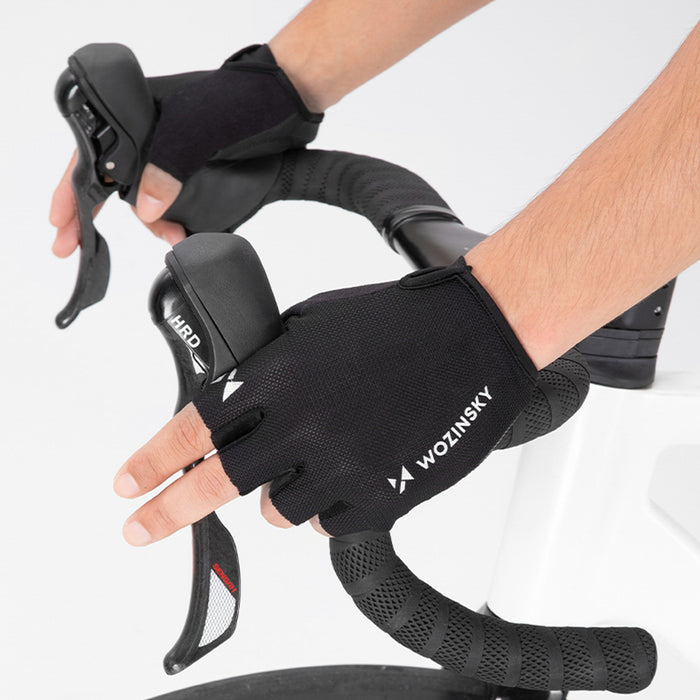 Wozinsky WRR-01M cycling gloves size M - black