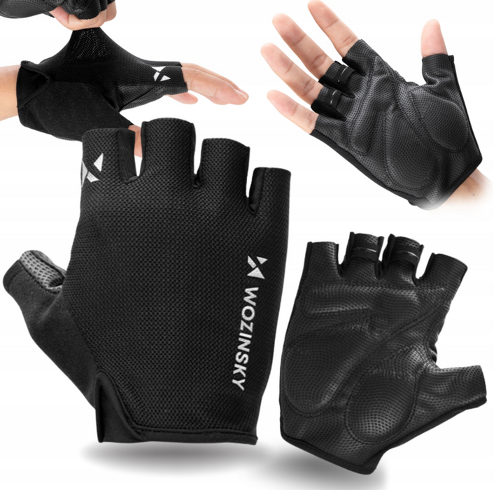 Wozinsky WRR-01M cycling gloves size M - black