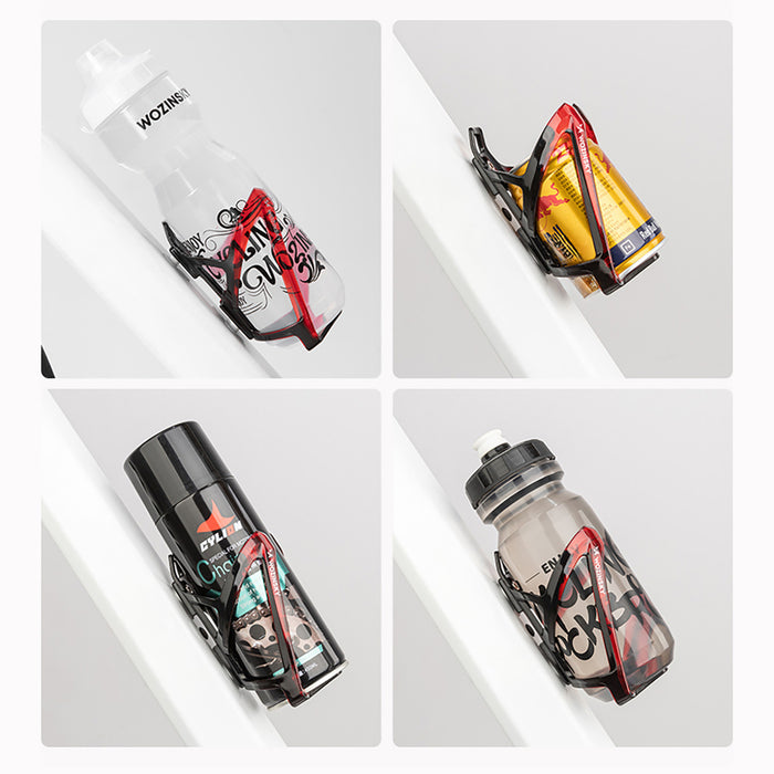 Wozinsky WUR-01BR Bike Bottle Holder Basket - Black and Red