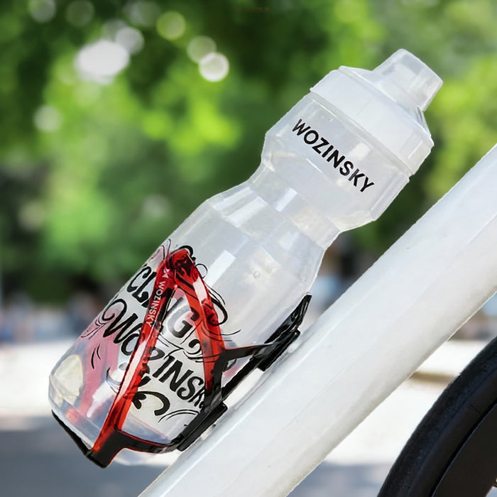 Wozinsky WUR-01BR Bike Bottle Holder Basket - Black and Red