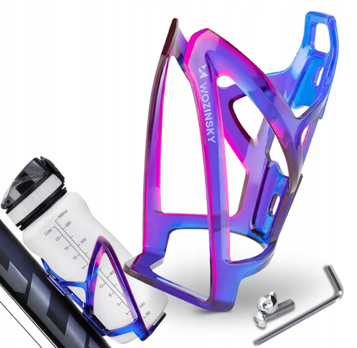 Wozinsky WUR-01BP Bike Bottle Holder Basket - Blue and Purple