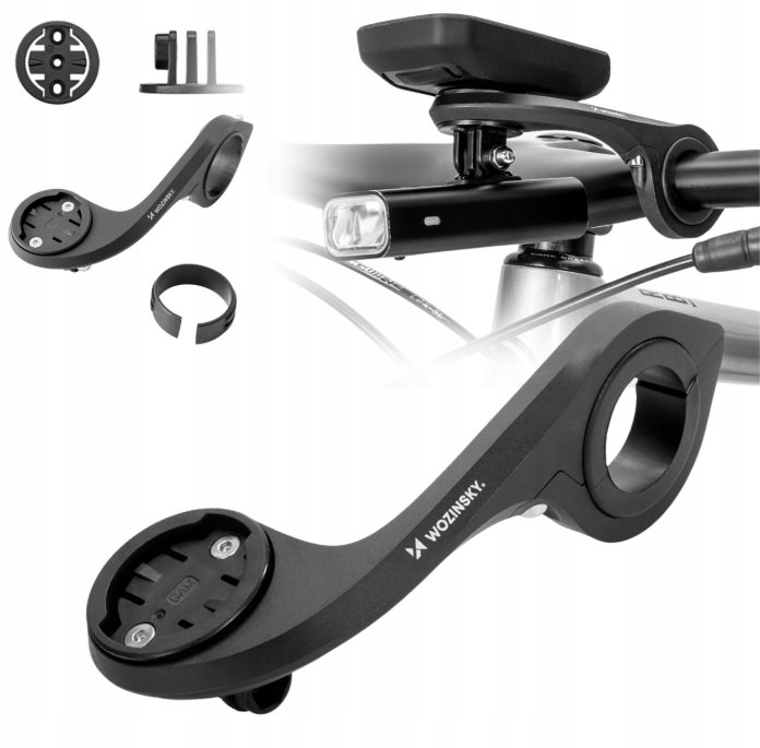 Wozinsky WUG-01B bike mount for Garmin computer, handlebar, camera, lamp - black