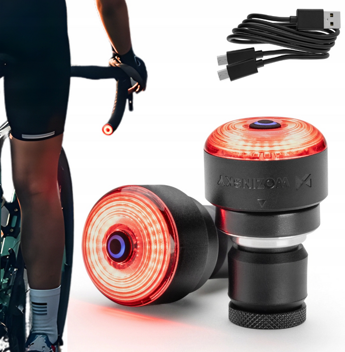 Wozinsky WIS-01 Waterproof Smart Tail Lights 2 pcs - Black