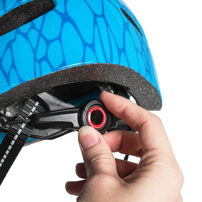 Wozinsky Children's Bicycle Helmet, Dragon Pattern, Lightweight, S - Blue