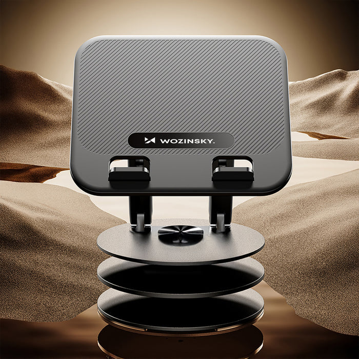 Wozinsky WRS-K75 swivel stand for laptop and tablet - black