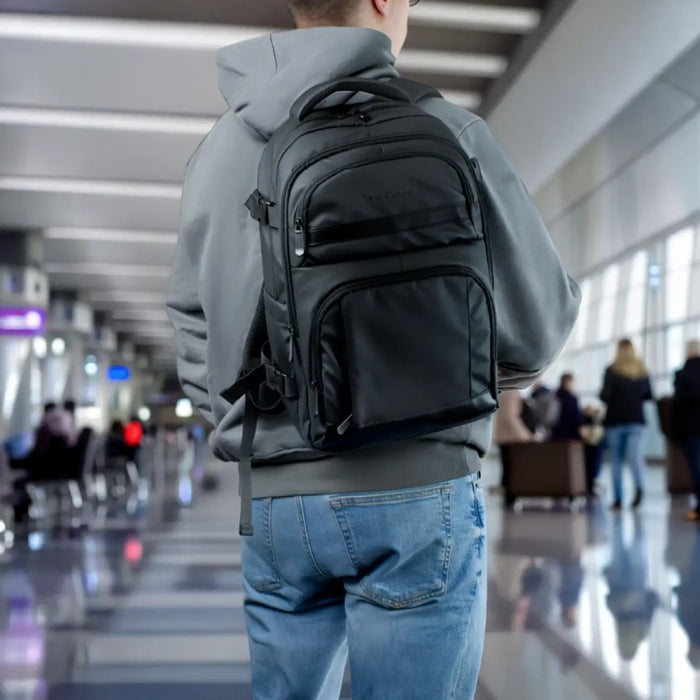 Wozinsky WPW-20L Travel Backpack with Laptop Pocket 40x20x25 cm for the Luggage Hold - Black