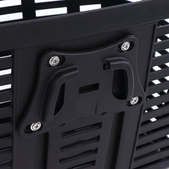 Wozinsky WKR-PK plastic handlebar bicycle basket - black