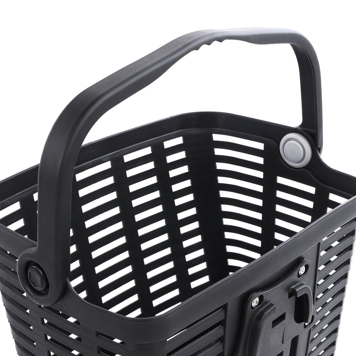 Wozinsky WKR-PK plastic handlebar bicycle basket - black