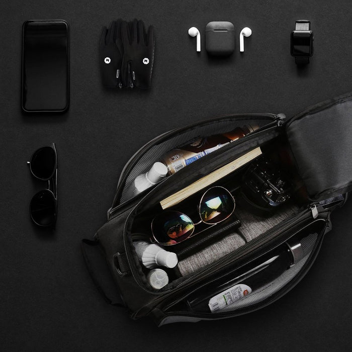 Wozinsky Bike Pannier Bag with Shoulder Strap 13L Black (WBB1BK)