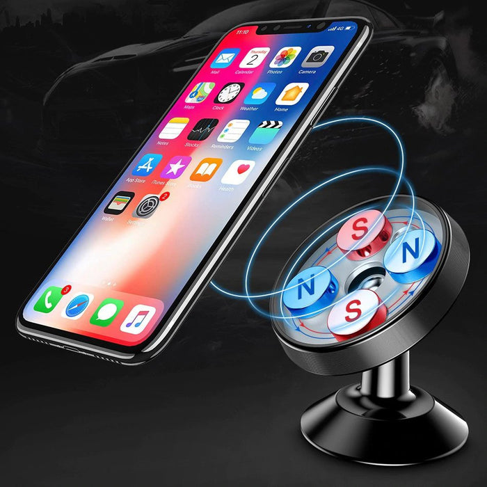 Wozinsky Magnetic Car Mount for Dashboard 360 Self-Adhesive Black (WMH-05)