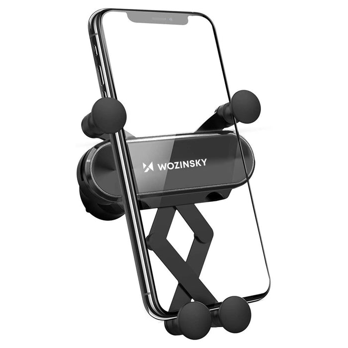 Wozinsky gravity car phone holder for air vent black (WCH-05)