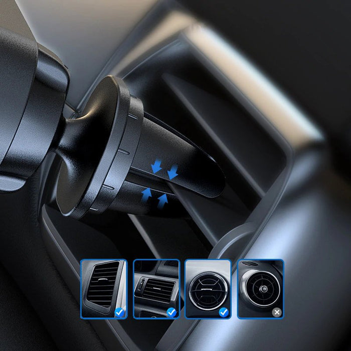 Wozinsky gravity car phone holder for air vent black (WCH-05)