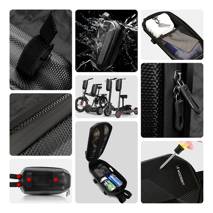 Wozinsky Waterproof Scooter Handlebar Bag 4L Black (WSB2BK)