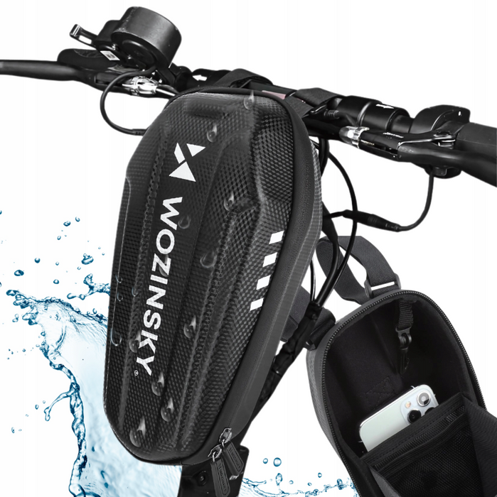 Wozinsky Waterproof Scooter Handlebar Bag 2L Black (WSB3BK)