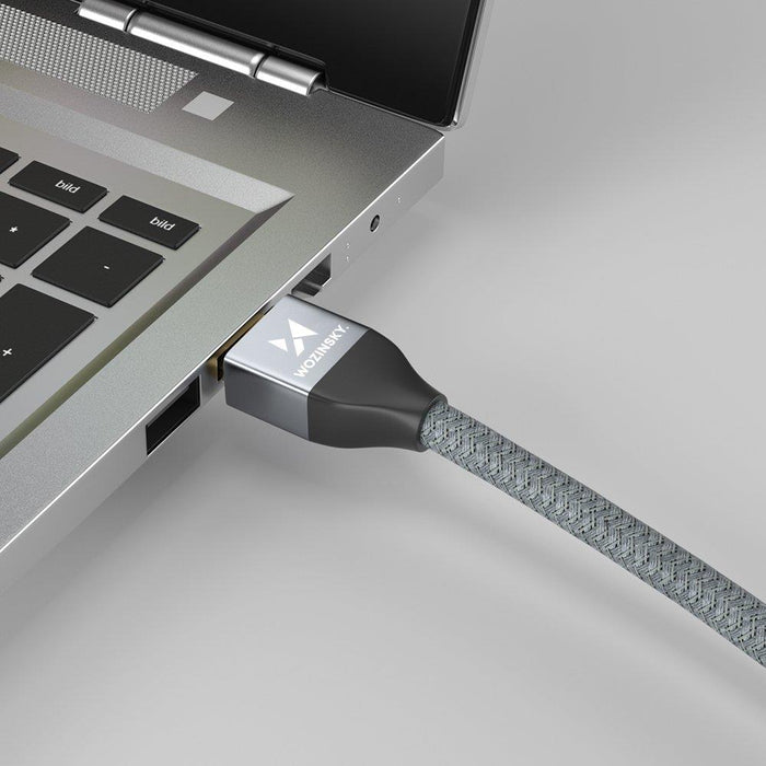 Wozinsky HDMI 2.1 Cable 8K 60 Hz 48 Gbps / 4K 120 Hz / 2K 144 Hz 2 m Silver (WHDMI-20)