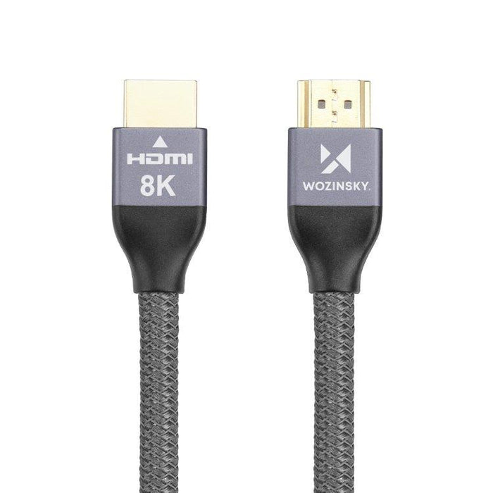 Wozinsky HDMI 2.1 Cable 8K 60 Hz 48 Gbps / 4K 120 Hz / 2K 144 Hz 5 m Silver (WHDMI-50)