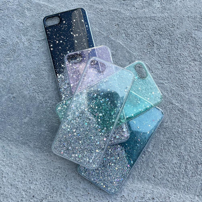 Wozinsky Star Glitter Shining Cover for Xiaomi Redmi K40 Pro+ / K40 Pro / K40 / Poco F3 transparent