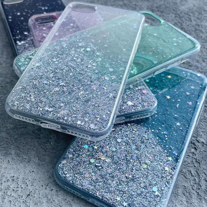 Wozinsky Star Glitter Shining Cover for Xiaomi Redmi K40 Pro+ / K40 Pro / K40 / Poco F3 transparent