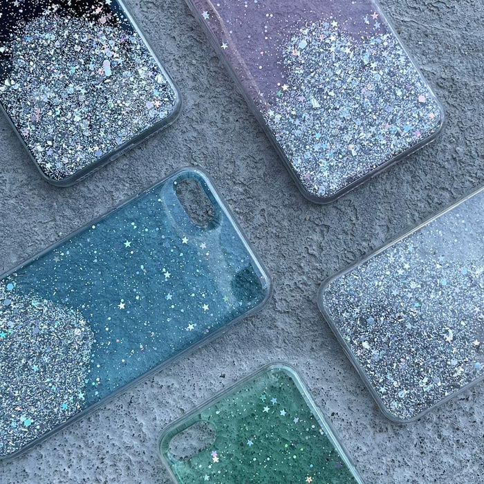 Wozinsky Star Glitter Shining Cover for Xiaomi Redmi K40 Pro+ / K40 Pro / K40 / Poco F3 black