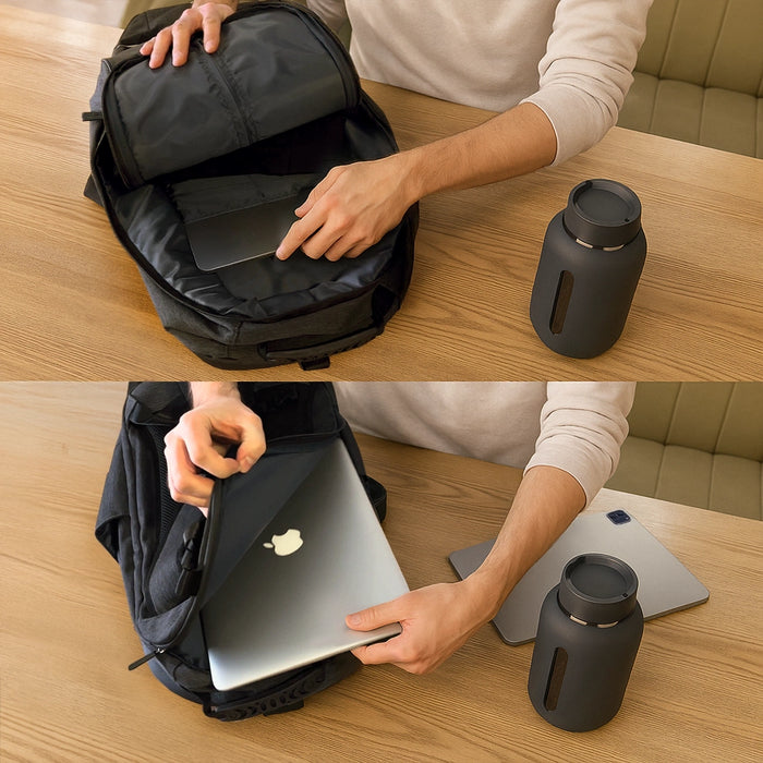 Wozinsky bike pannier bag, bike backpack with frame, 2in1, 40l, black (WBB33BK)