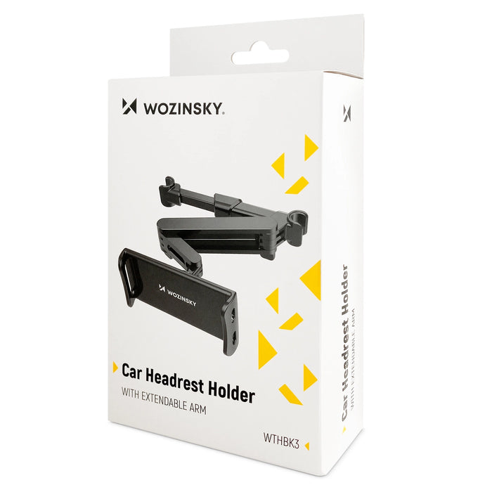 Wozinsky Adjustable Headrest Holder for Tablet or Phone Black (WTHBK3)