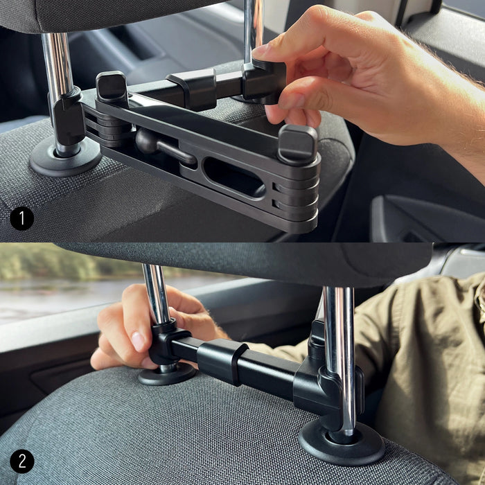Wozinsky Adjustable Headrest Holder for Tablet or Phone Black (WTHBK3)